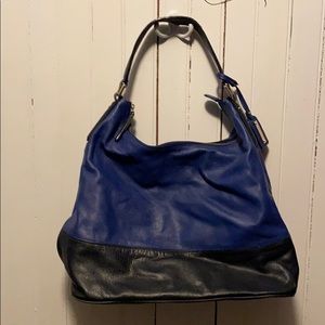 Banana Republic Shoulder Bag Blue Black Two-Tone